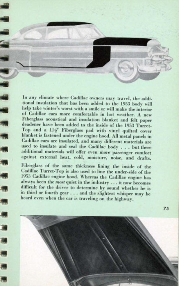 1953 Cadillac Salesmans Data Book Page 106
